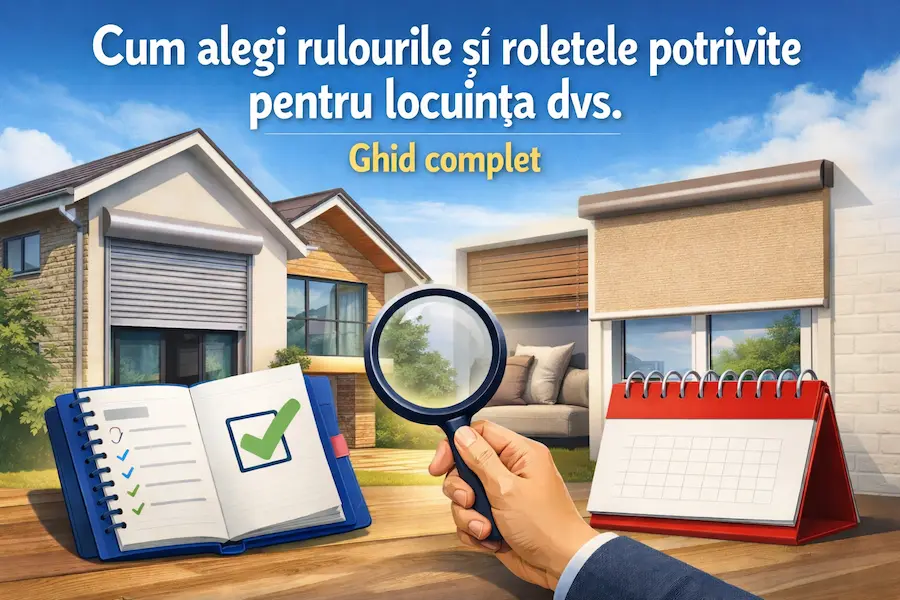Ghid pentru alegerea rulourilor și roletelor pentru ferestre Cum alegi rulourile și roletele potrivite pentru locuința dvs.