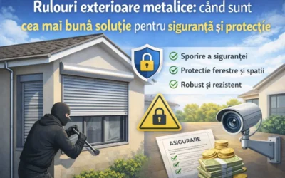Rulouri exterioare metalice: când sunt cea mai bună soluție pentru siguranță și protecție