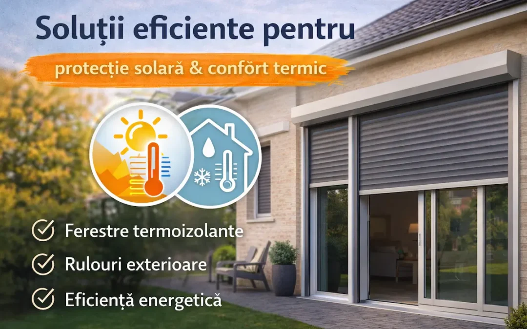 Soluții eficiente pentru protecție solară și confort termic în locuințe moderne