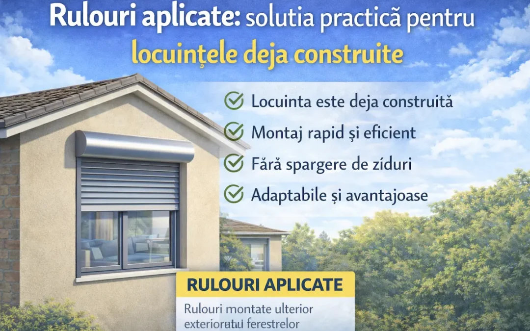 Rulouri aplicate: soluția practică pentru locuințele deja construite